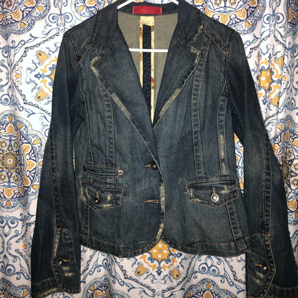 Level 99 Women’s Jean Jacket Blazer NWOT Medium M